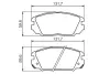 Комплект тормозных колодок, дисковый тормоз BOSCH 0986494378 (фото 1)