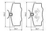 Комплект тормозных колодок, дисковый тормоз BOSCH 0986494389 (фото 1)