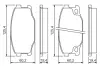 Колодки гальмівні Mitsubishi Canter FE Front/Rear BOSCH 0986494442 (фото 5)