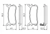 Комплект тормозных колодок, дисковый тормоз BOSCH 0986494482 (фото 5)
