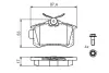 Комплект тормозных колодок, дисковый тормоз BOSCH 0986494514 (фото 7)