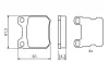 Комплект тормозных колодок, дисковый тормоз BOSCH 0986494523 (фото 1)