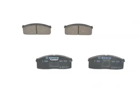 Комплект тормозных колодок, дисковый тормоз BOSCH 0986494530