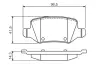 Комплект тормозных колодок, дисковый тормоз BOSCH 0986494569 (фото 4)