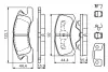 комплект тормозных колодок, дисковый тормоз BOSCH 0986494610 - фото 7