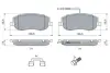 Гальмівні колодки, дискові BOSCH 0986494615 (фото 4)