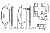 Комплект гальмівних колодок BOSCH 0986494633 (фото 7)