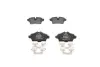 Комплект гальмівних колодок задн, MINI (R56), (R57), (R58), (R59), CLUBMAN (R55), CLUBVAN (R55) 1.4-2.0D 09.06-06.15 BOSCH 0986494645 (фото 1)