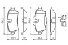 Комплект гальмівних колодок задн, MINI (R56), (R57), (R58), (R59), CLUBMAN (R55), CLUBVAN (R55) 1.4-2.0D 09.06-06.15 BOSCH 0986494645 (фото 7)