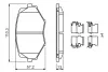 Комплект тормозных колодок, дисковый тормоз BOSCH 0986494655 (фото 5)