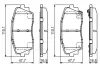 Гальмівні колодки дискові BOSCH 0986494688 (фото 7)