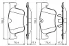 Комплект тормозных колодок, дисковый тормоз BOSCH 0986494703 (фото 6)