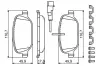 Комплект тормозных колодок, дисковый тормоз BOSCH 0986494717 (фото 5)
