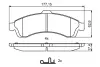 CHEVROLET Колодки гальм. передн. TrailBlazer 5.3 04-, GMC Envoy XL 5.3 04- BOSCH 0986494854 (фото 7)