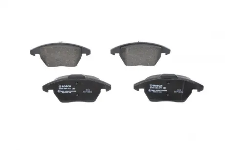 Колодки гальмівні дискові CITROEN/PEUGEOT \'\'F \'\'1,6-2,0 \'\'05-16 BOSCH 0986494877