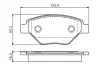 Комплект тормозных колодок, дисковый тормоз BOSCH 0986495069 (фото 1)