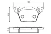 Комплект тормозных колодок, дисковый тормоз BOSCH 0986495074 (фото 1)