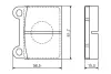 Комплект тормозных колодок, дисковый тормоз BOSCH 0986495078 (фото 1)