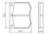 Комплект тормозных колодок, дисковый тормоз BOSCH 0986495079 (фото 5)