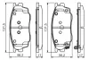 Комплект тормозных колодок, дисковый тормоз BOSCH 0986495087 (фото 1)
