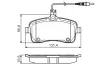 Комплект тормозных колодок, дисковый тормоз BOSCH 0986495091 (фото 1)