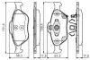 Комплект тормозных колодок, дисковый тормоз BOSCH 0986495093 (фото 1)