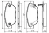 Комплект тормозных колодок, дисковый тормоз BOSCH 0986495103 (фото 1)