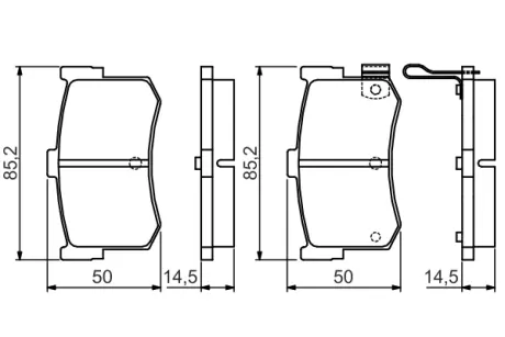Комплект тормозных колодок, дисковый тормоз BOSCH 0986495121