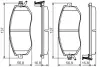 Колодки гальмівні (передні) Subaru BRZ/Forester/Impreza/Legacy/Outback/XV/Toyota GT 86 1.5-2.5 08- BOSCH 0 986 495 125 (фото 5)