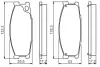 Комплект тормозных колодок, дисковый тормоз BOSCH 0986495130 (фото 5)
