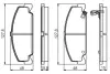 Комплект тормозных колодок, дисковый тормоз BOSCH 0986495163 (фото 1)