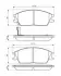 Комплект тормозных колодок, дисковый тормоз BOSCH 0986495221 (фото 1)