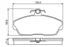 Комплект тормозных колодок, дисковый тормоз BOSCH 0986495228 (фото 1)