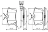 Комплект тормозных колодок, дисковый тормоз BOSCH 0986495239 (фото 6)