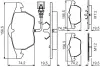 Комплект тормозных колодок, дисковый тормоз BOSCH 0986495249 (фото 1)