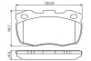 Комплект тормозных колодок, дисковый тормоз BOSCH 0986495269 (фото 1)