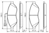 Комплект тормозных колодок, дисковый тормоз BOSCH 0986495293 (фото 6)