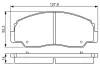 DAIHATSU гальмівні колодки передн. FEROZA 88- BOSCH 0986495339 (фото 4)