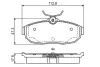 Колодки гальмівні дискові FORD Mustang "R \'\'04-10 BOSCH 0986495401 (фото 5)