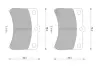 Комплект тормозных колодок, дисковый тормоз BOSCH 0986505004 (фото 4)