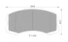 Комплект тормозных колодок, дисковый тормоз BOSCH 0986505082 (фото 1)