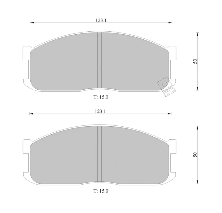Комплект тормозных колодок, дисковый тормоз BOSCH 0986505346 (фото 1)