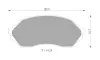 Комплект тормозных колодок, дисковый тормоз BOSCH 0986505672 (фото 1)
