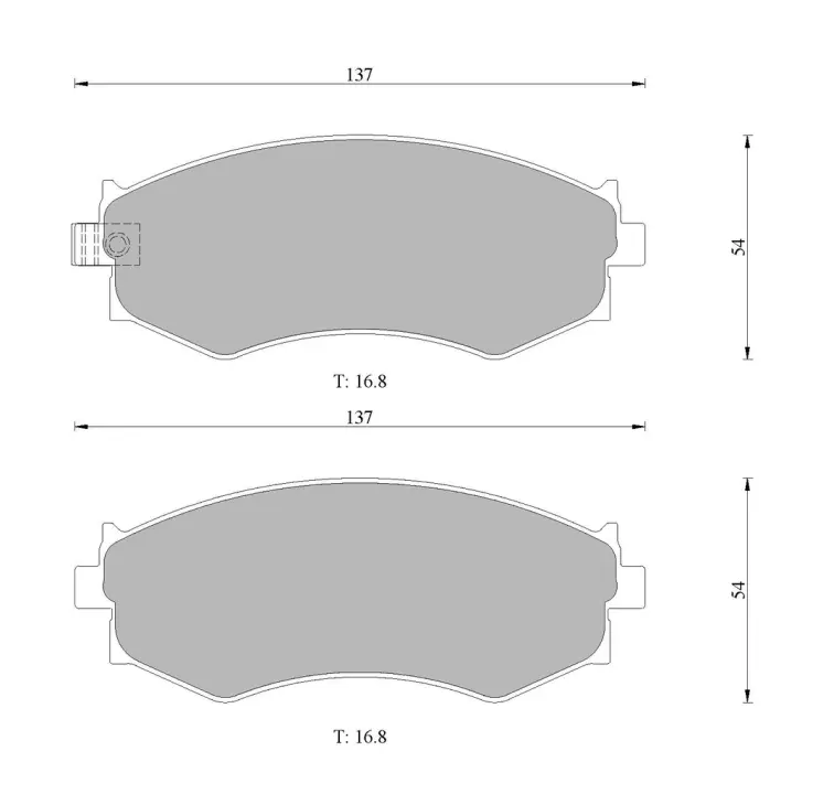 Комплект тормозных колодок, дисковый тормоз BOSCH 0986505731 (фото 1)