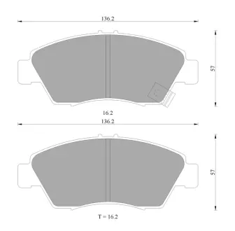 Комплект тормозных колодок, дисковый тормоз BOSCH 0986505948
