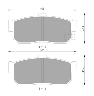 Комплект тормозных колодок, дисковый тормоз BOSCH 0986505972