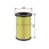 Air filter, primary. Фильтр воздушный, основной BOSCH 0986626777 (фото 1)