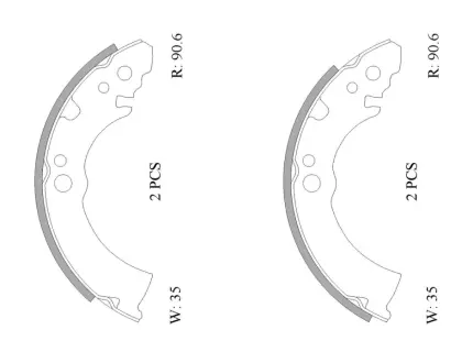 Комплект тормозных колодок BOSCH 0986AB0034