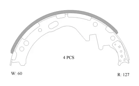 Комплект тормозных колодок BOSCH 0986AB0043
