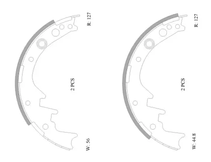 Комплект тормозных колодок BOSCH 0986AB0066